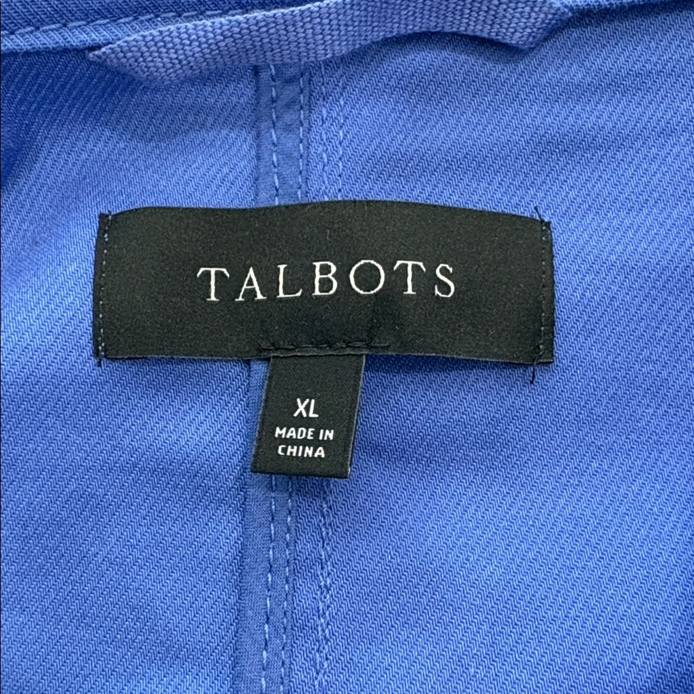 Talbots Blue Casual Button Down Jacket, Size XL - image 7